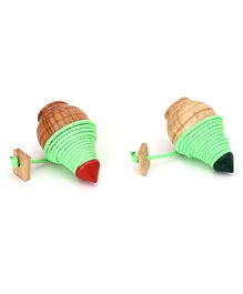 Funskool Spinning Tops Pack of 2 - Red Green