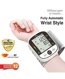 EasyCare Fully Automatic Wrist Blood Pressure Monitor - White