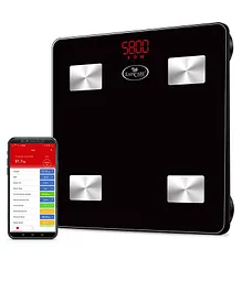 Easycare Smart Bluetooth Body Fat Monitor BMI Scale Fat Analyzer Weight Machine - Black