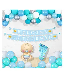 Untumble Baby Boy Welcome Decorations Blue - Pack of 7 