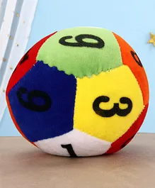Dimpy Stuff Soft Ball Numbers Print Multicolor - Diameter 14 cm