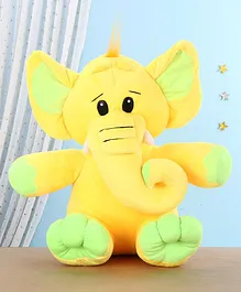 Chun Mun Stuff Elephant Soft Toy Yellow - Height 37 cm