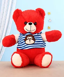 Chun Mun Teddy Bear Soft Toy Red - Height 30 cm