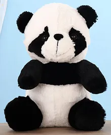 Chun Mun Stuff Sitting Panda Soft Toy Black - Height 28 cm