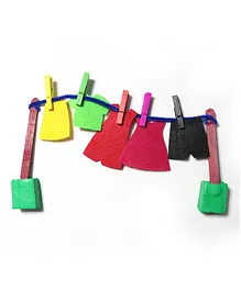 Boredom Busters Clothesline DIY Toy - Multicolour 