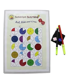 Boredom Busters Educational Toy Roll, Slide And Cross - Multicolor