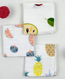Baby Moo Muslin Napkins Small Pack of 3 - White