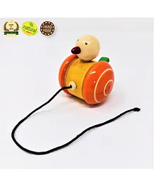 A&A Kreative Box Pull Along Duck Wooden Toy (Color May Vary)