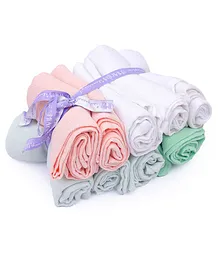Mi Arcus Square Wash Cloth Pack of 10 - Multicolor