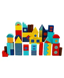 Little Jamun Around Town Building Blocks Multicolor -  40 Pieces