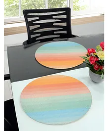 Saral Home Cotton Table Mat Gradient Print Pack of 2 - Multicolor