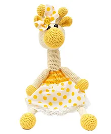 Happy Threads Amigurumi Giraffe Soft Toy Yellow - 27.9 cm