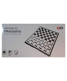 Whizrobo Magnetic Draughts Board Game - Black White