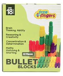little fingers Bullet Blocks Multicolor - 42 Pieces