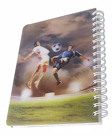 Sterling 3D Players Single Line Spiral Notebook - English
