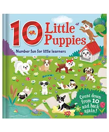 Igloo Books 10 Little Puppies Board Book - English 