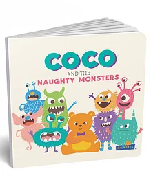 Coco Bear And The Naughty Monsters Board Book - English