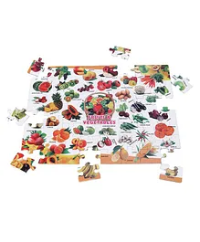 Yash Toys Fruits And Vegetables Jigsaw Puzzle - 64 Pieces