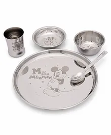 Ramson Mickey Stainless Steel Dinner Set - 5 Pieces