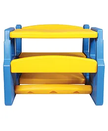 Pine Kids Bench - Yellow & Blue