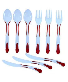 FunBlast Spoon Fork Knife Set - (Random Color)