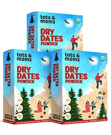 Tots & Moms Foods Dry Dates Powder Pack of 3 - 200 gm each