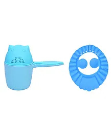 The Little Lookers Bath Rinser Cup & Shower Cap - Blue