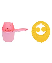 The Little Lookers Bath Rinser Cup & Shower Cap - Yellow Peach