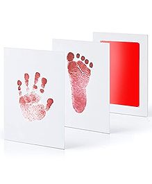 Mold Your Memories Baby Hand and Foot Ink Imprint Kit - Red