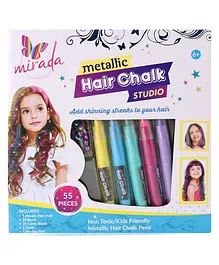 Mirada Metallic Hair Chalk Studio Kit - Multicolour  