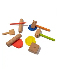 ALT Retail Wooden Stamping Kit for Play Dough - Multicolour