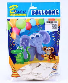 B Vishal Balloon White - Pack of 35