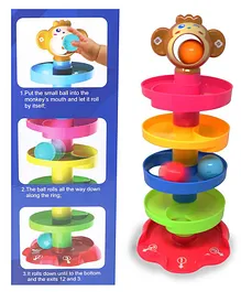 New Pinch 5 Layer Ball Drop and Roll Swirling Tower - Multicolour