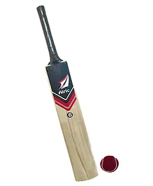 Airic Kashmiri Popular Willow Cricket Bat with Tennis Ball - Brown Blue