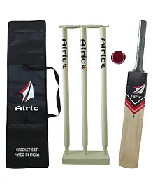 Airic Kashmiri Popular Willow Cricket Kit Size 5 - Black