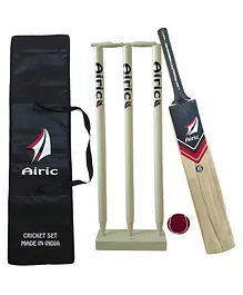 Airic Kashmiri Popular Willow Cricket Kit Size 6 - Black