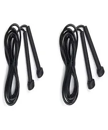 Hipkoo Sports Fun Factory Speed Skipping Rope Pack of 2- Black