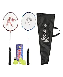 Hipkoo Beginners Badminton Kit with Carry Bag - Multicolor