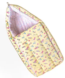 Enfance Sleeping Bag Toffy & Bow Print - Light Yellow