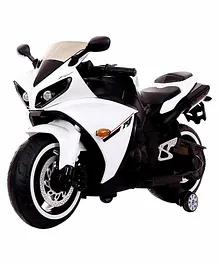 Ayaan Toys Battery Operated Ride On Bike - Black White