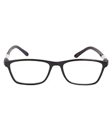 Optify Blue Light Blocking Zero Power Glasses Rectangle Shape - Black White