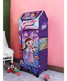Disney By Kudos Chota Bheem Wonder Cub 4 Shelf Wardrobe - Purple