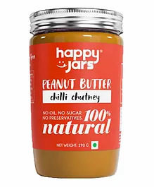Happy Jars Chilli Chutney Peanut Butter - 290 gm