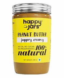 Happy Jars Jaggery Creamy Peanut Butter - 290 g