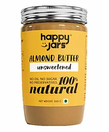 Happy Jars Unsweetened Almond Butter - 265 g