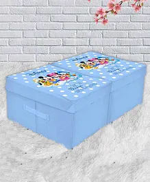 Fun Homes Storage Boxes Mickey Mouse & Friends Print Pack of 2 - Blue 