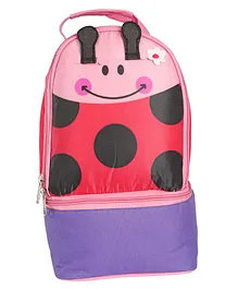 My Gift Booth Butterfly Insulated LadyBug Design Lunch Bag - Pink