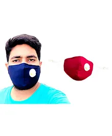The Little Lookers Anti Pollution Dust Face Mask - Maroon