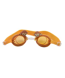 Yellow Bee Anti-Fog Swimming Goggles - Orange