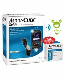 Accu-Chek Guide Glucometer Kit with Free 10 Strips - Multicolor